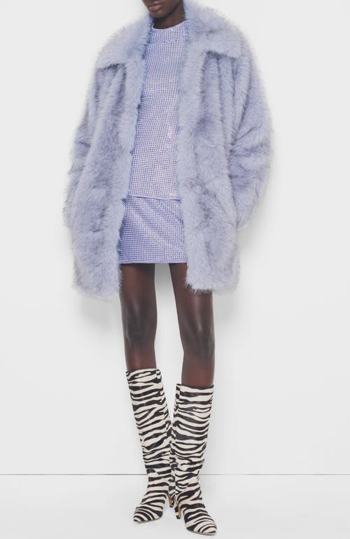 As By Df Billie Faux Fur Jacket In Blue