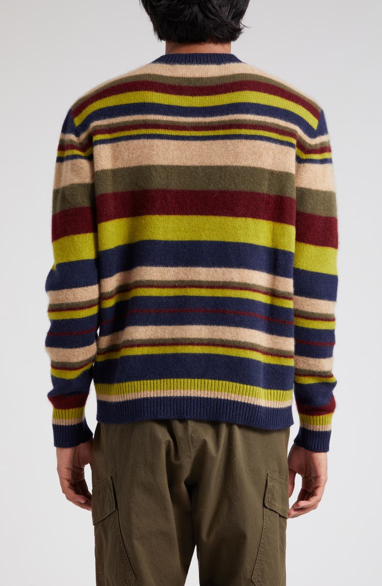 The Elder Statesman Mood Stripe Cashmere Sweater, Alternate, color,