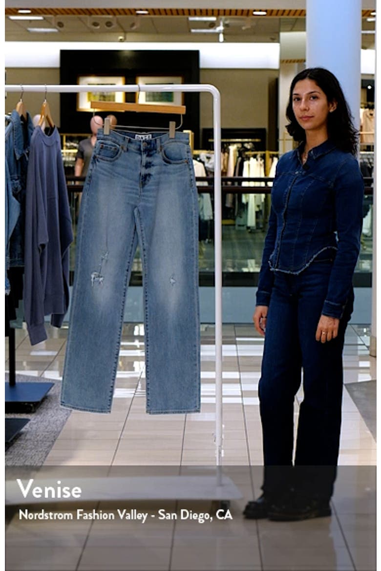 1999 High Waist Straight Leg Jeans video