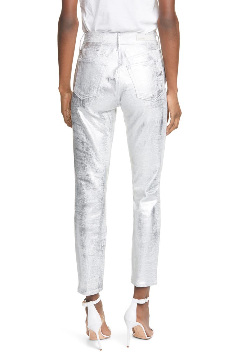 Karolina Coated High Waist Skinny Jeans, Alternate, color, BETTER THAN YOU