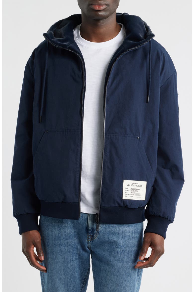 Roland Reversible Organic Cotton Jacket, Main, color, NAVY - 833