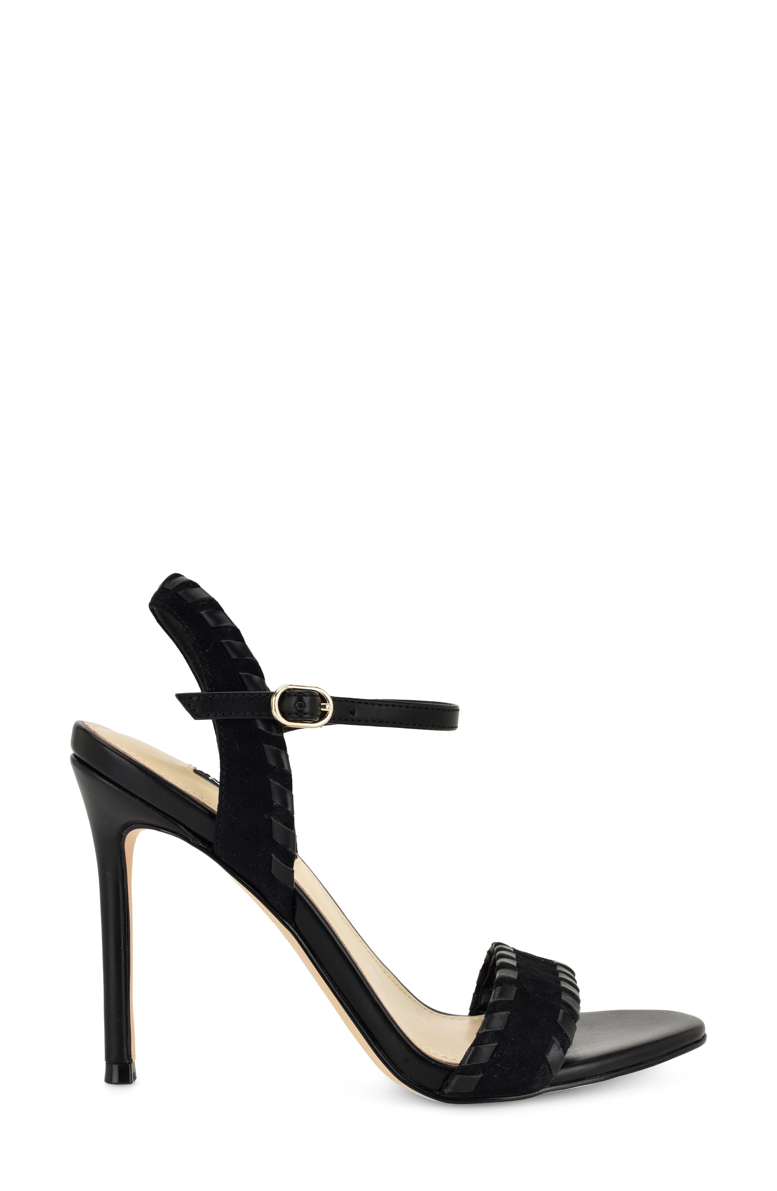 Maora Ankle Strap Stiletto Sandal, Alternate, color, BLACK