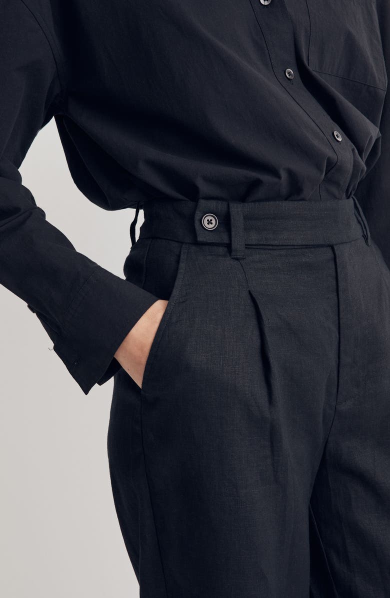 Madewell The Harlow Wide Leg Linen Pants, Alternate, color,