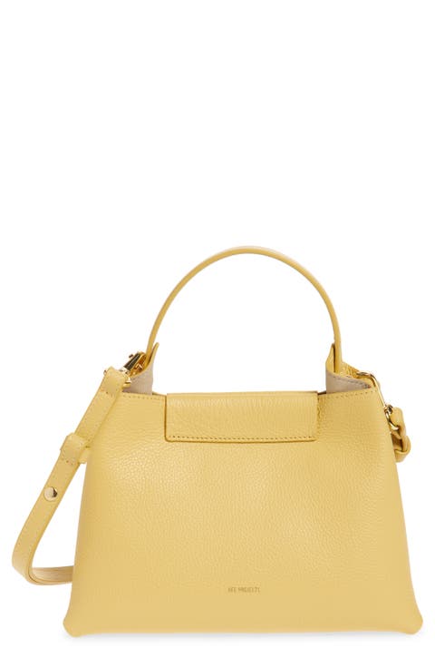 Elieze Leather Top Handle Bag