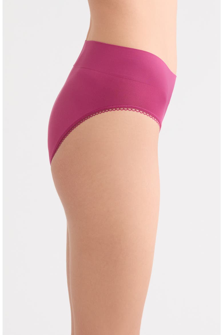 Feeling Flexible High Cut Briefs, Alternate, color, RASPBERRY COULIS