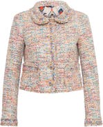 Maison Common Tweed Jacket With Multicolor Trim