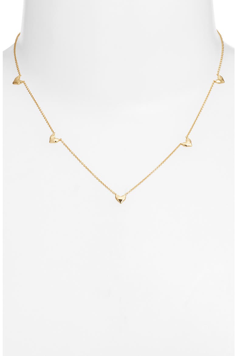 Heart Station Necklace, Alternate, color, 18K GOLD VERMEIL