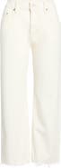Re/Done Beau Raw Hem Crop Straight Leg Jeans