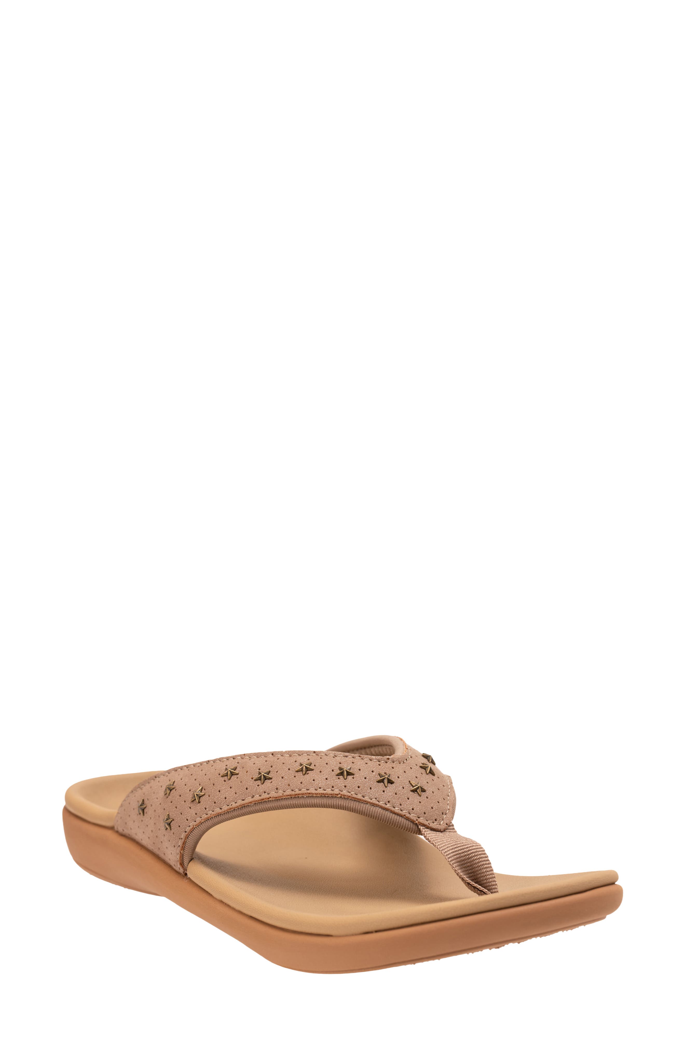 Yumi Star Flip Flop, Main, color, FOSSIL