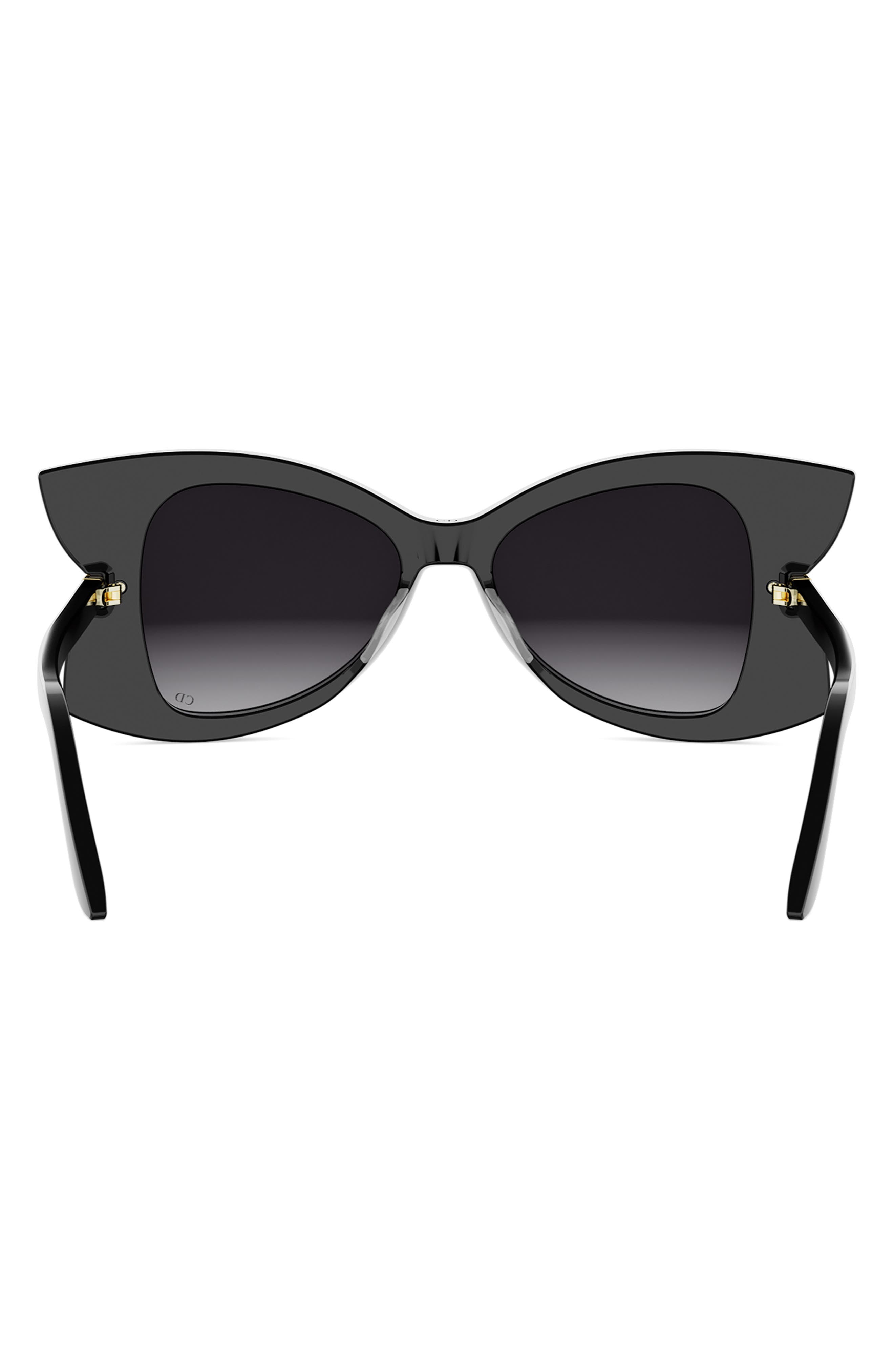 Christian Dior Women Butterfly Round Black Sunglasses NWT Christian Dior Acetate DiorPacific B1U Butterfly Sunglasses  main image 3