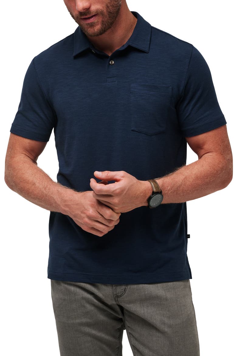 Cloud Slub Pocket Polo, Main, color, TOTAL ECLIPSE