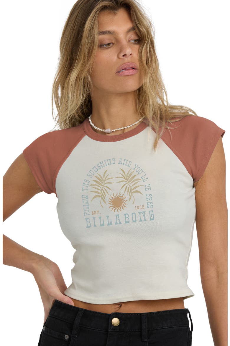 Forever Had Colorblock Cotton Graphic Baby Tee, Alternate, color, SEDONA