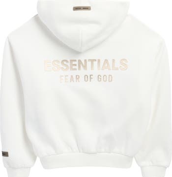 Kids' Metallic Logo Full Zip Fleece Hoodie