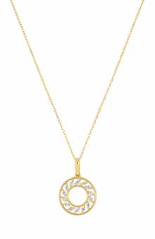 Bony Levy Kiera 18K Yellow Gold Diamond Circle Pendant Necklace