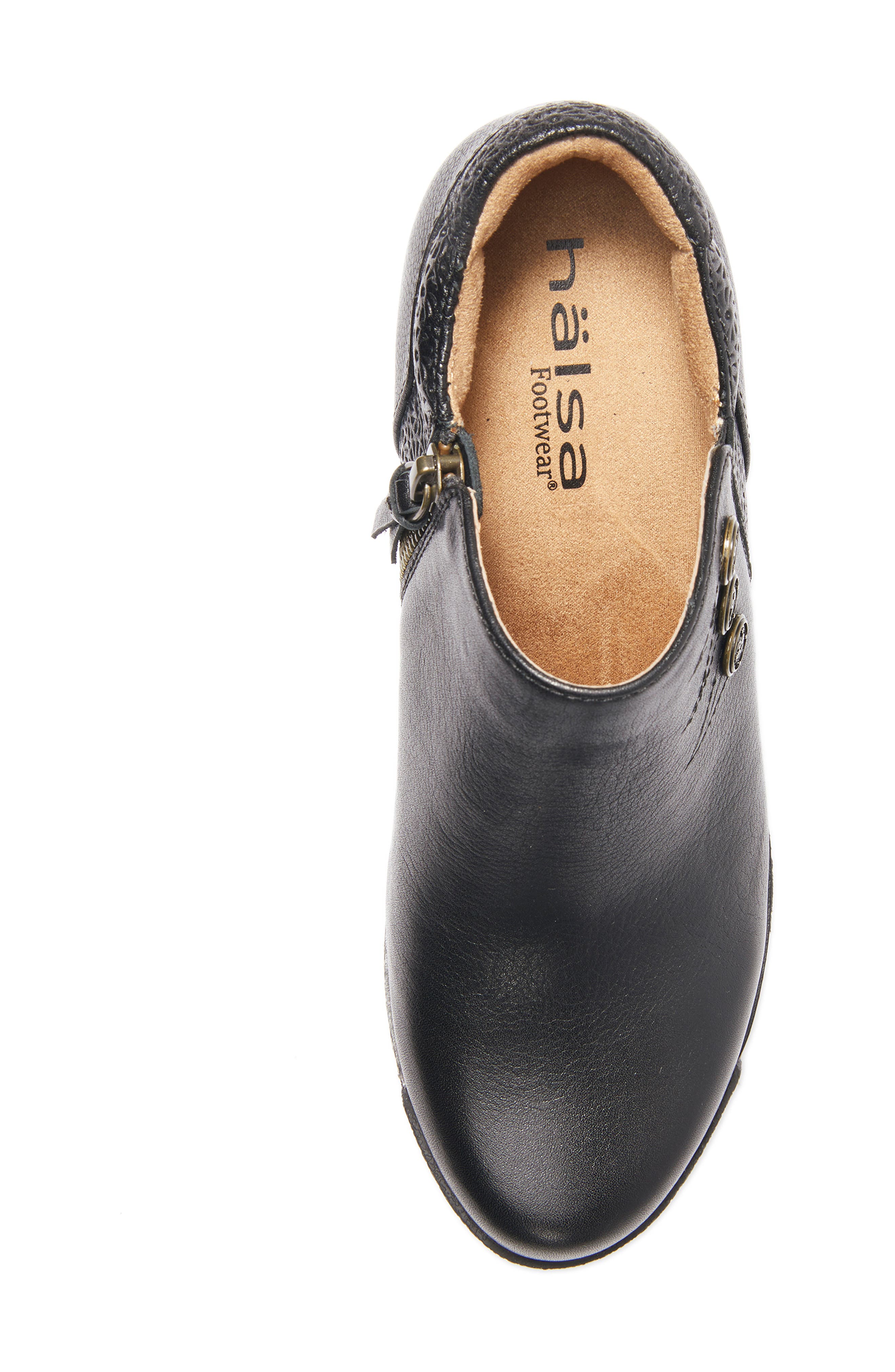 Hälsa Footwear Devina Wedge Bootie, Alternate, color, Black