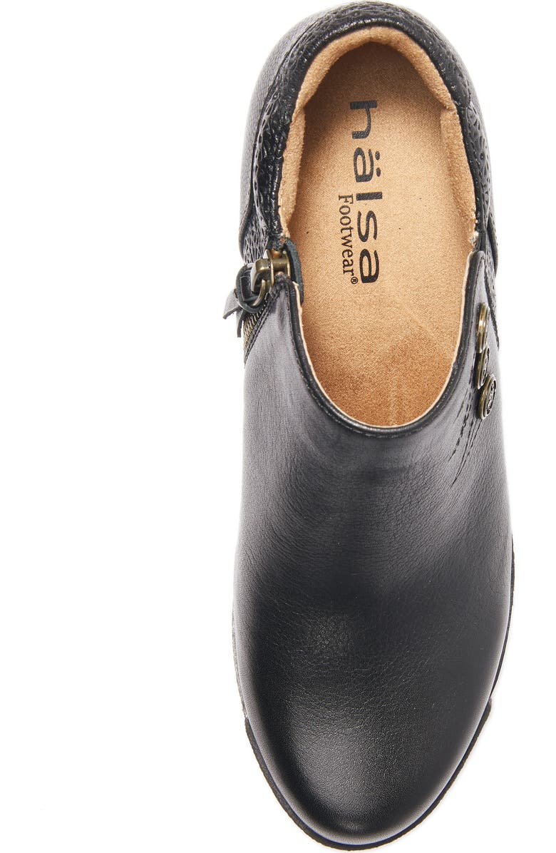 Hälsa Footwear Devina Wedge Bootie, Alternate, color, Black