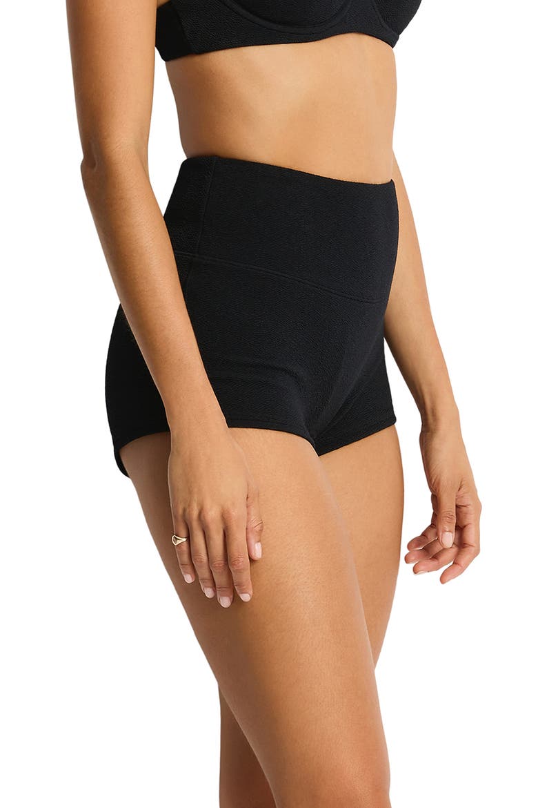 Surf Swim Shorts, Alternate, color, BLACK