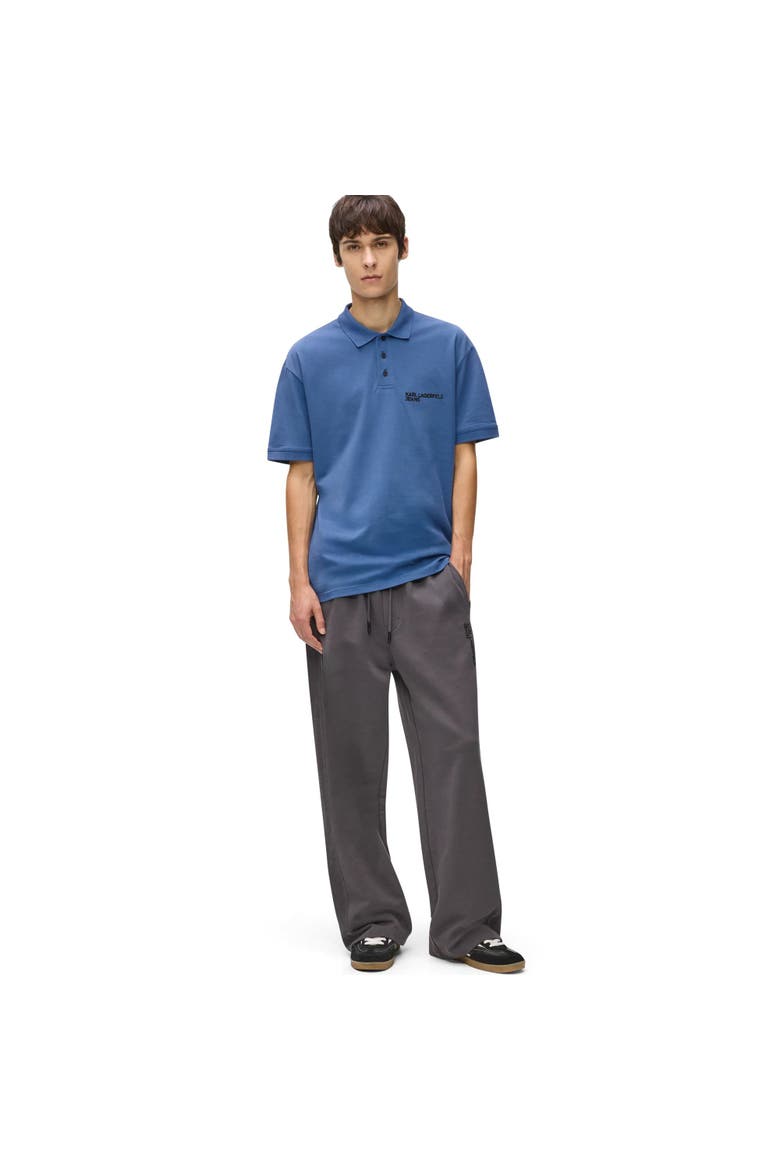 Men's Pique Polo Shirt, Alternate, color, Washed Federal Blue