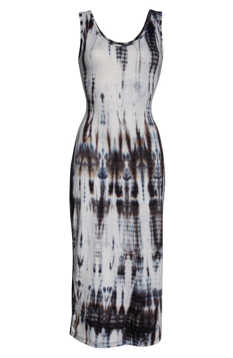 Fraiche by J Sleeveless Tie Dye Midi Dress, Alternate, color, 