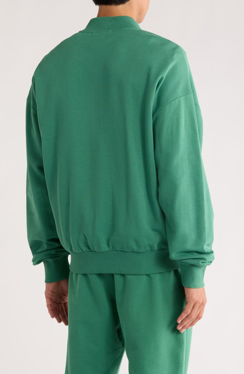 HUGO Narane Cotton Bomber Jacket, Alternate, color, Open Green