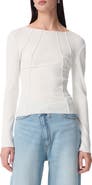 Robert Rodriguez Isobel Long Sleeve Ribbed Top