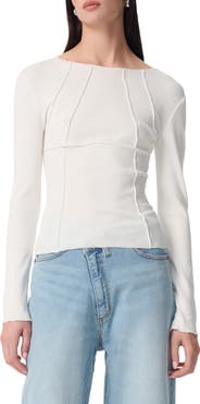 Robert Rodriguez Isobel Long Sleeve Ribbed Top