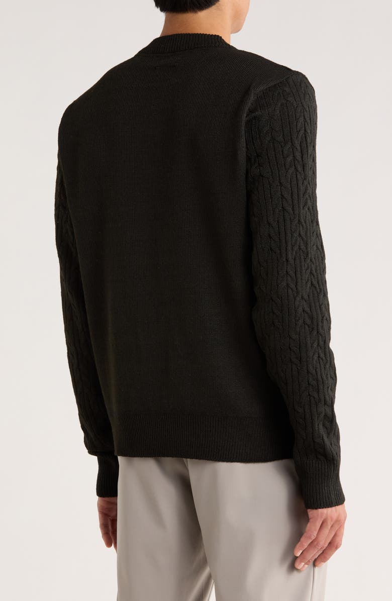 Buffalo Jeans Withers Crewneck Sweater, Alternate, color, Black