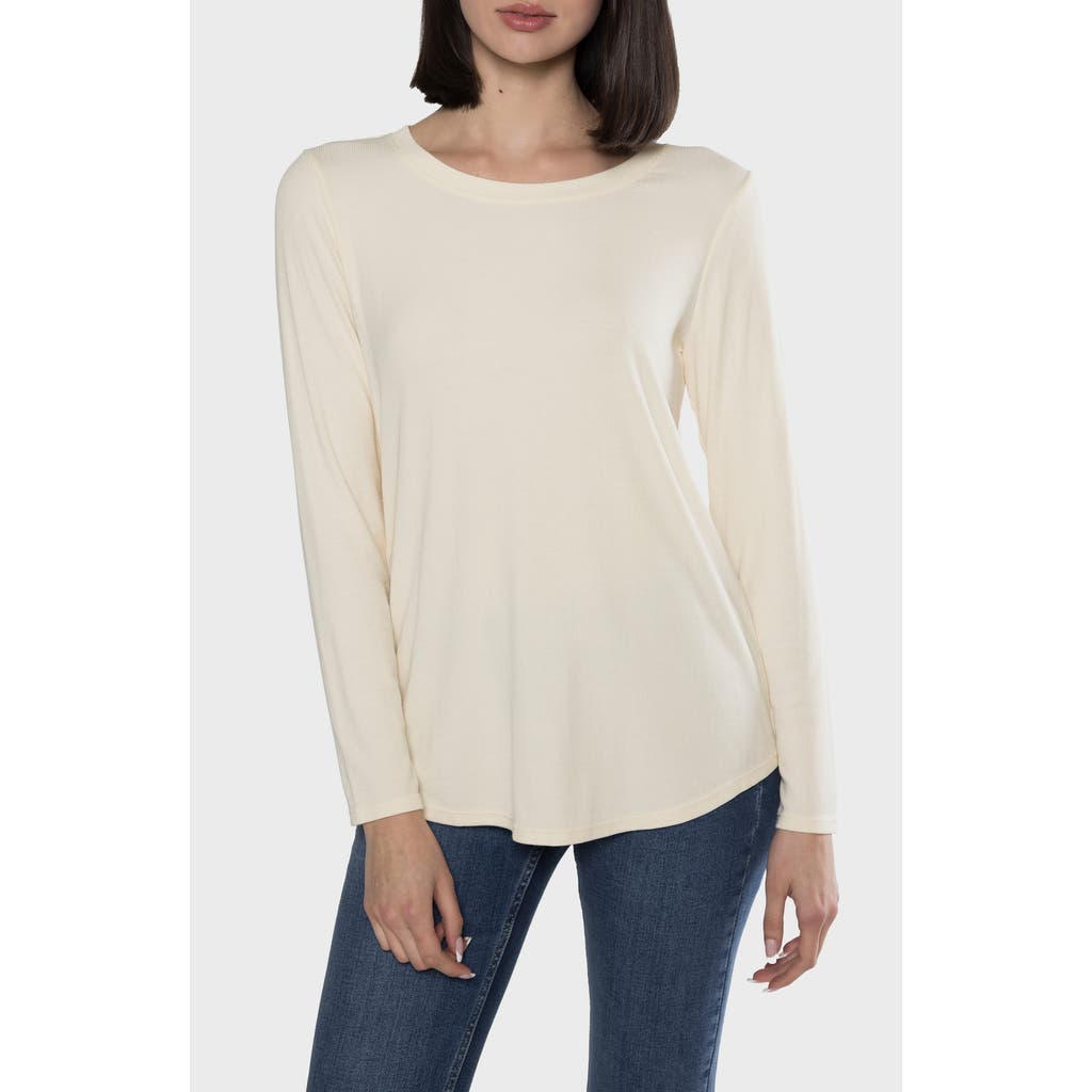 Matty M . Maggie Ribbed T-shirt In Neutral
