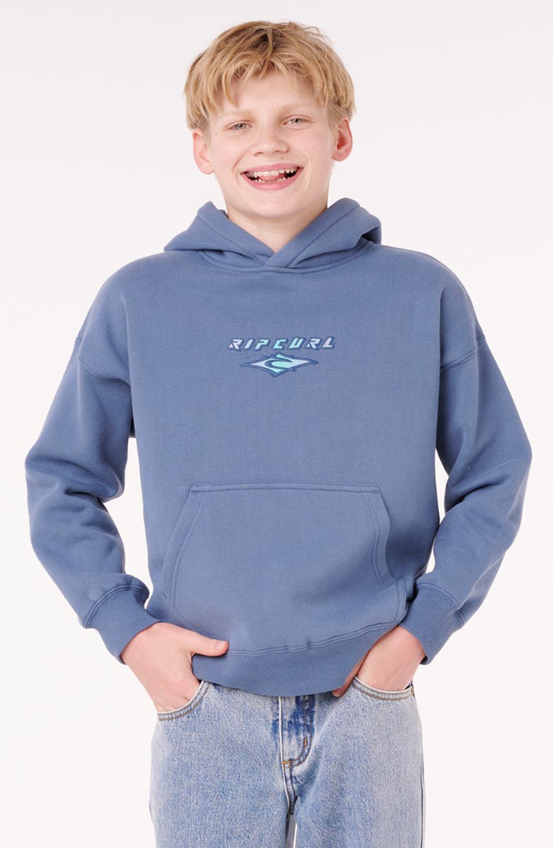 Rip Curl Kids' Faded Out Hoodie, Main, color, Bluefin
