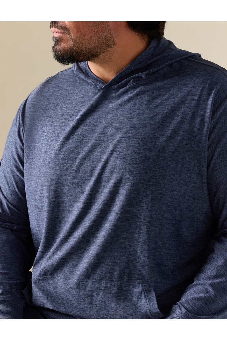 Big & Tall Lightweight Versatility Hoodie, Alternate, color, BLUE NIGHTS MARL