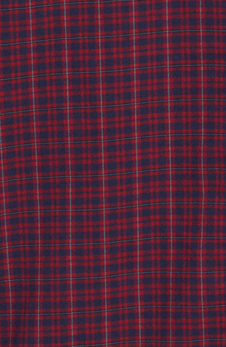 Mizzen+Main Wallace Trim Fit Plaid Flannel Button-Down Performance Shirt, Alternate, color, 