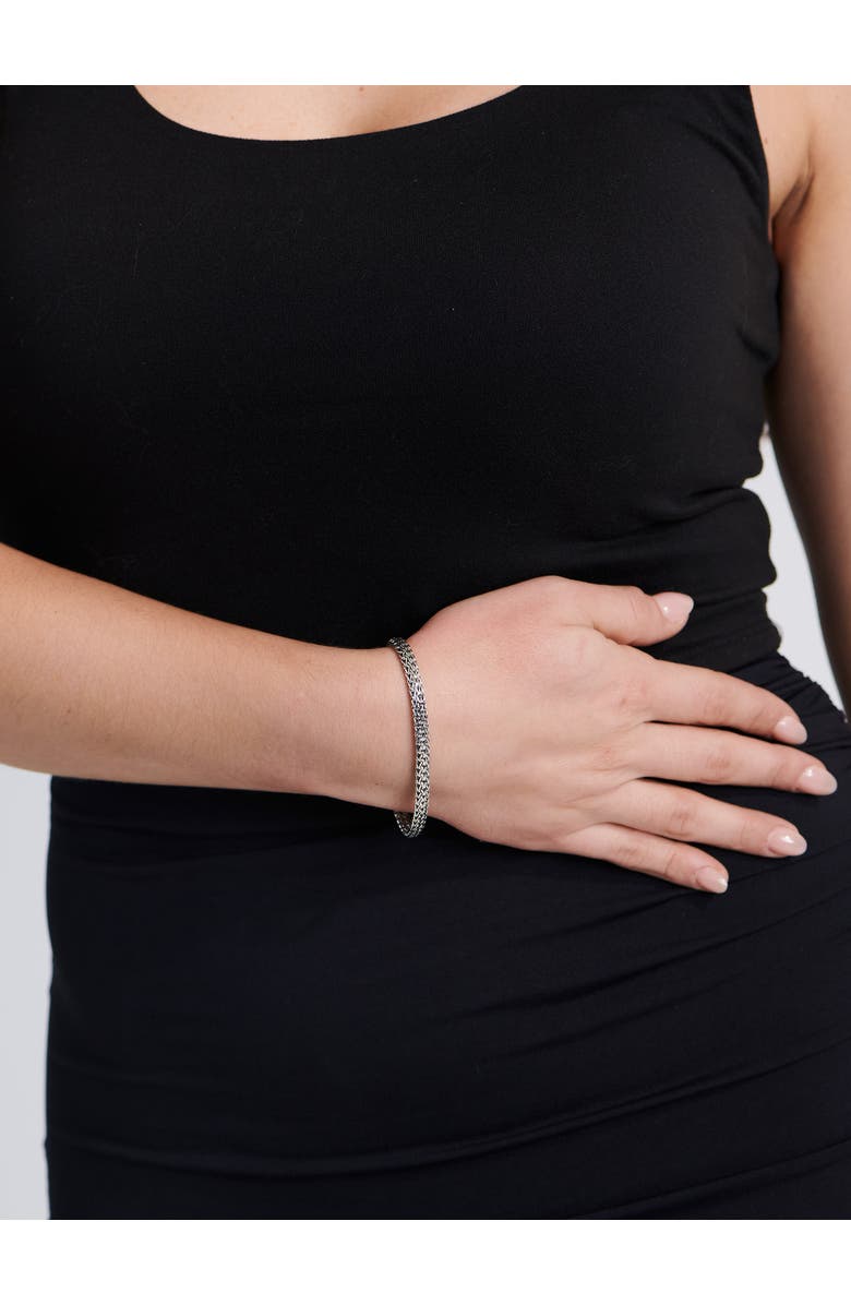 DEVATA Dragon Bone Oval Chain Bracelet in Sterling Silver, 5mm, Alternate, color, Silver