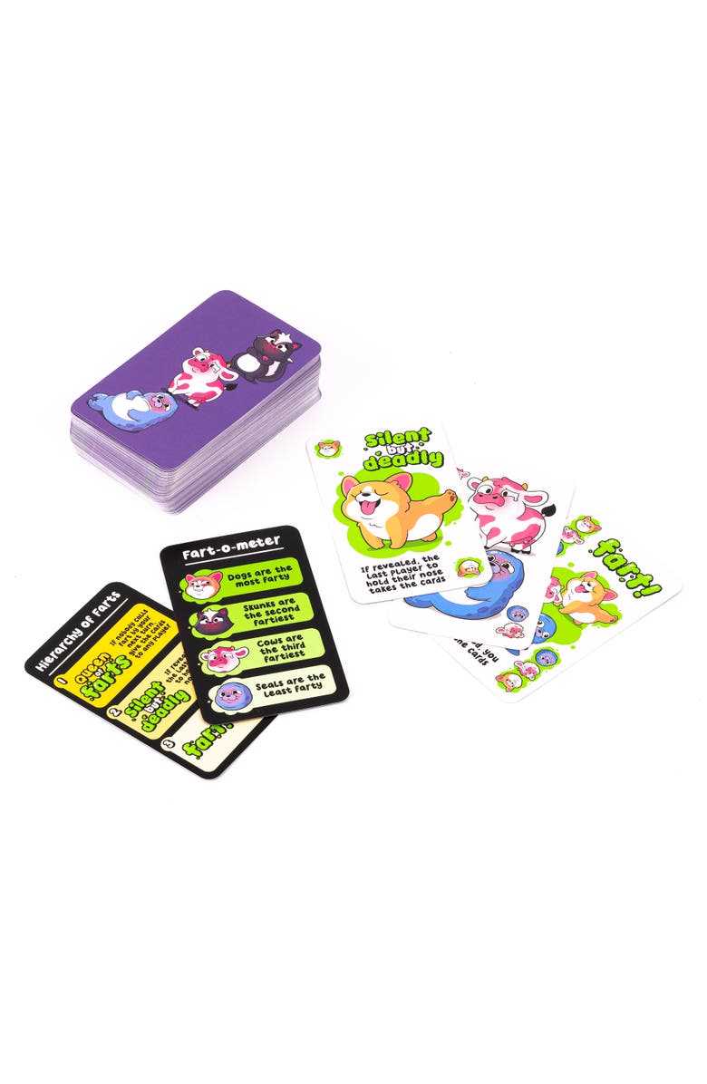 Professor Puzzle Queen Of Farts Flatulent Animal Card Game, Alternate, color,