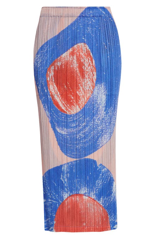 Issey Miyake Backlight Midi Skirt In Red