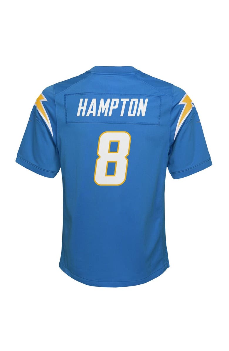 Nike Youth Nike Omarion Hampton Powder Blue Los Angeles Chargers Team Game Jersey, Alternate, color, Powder Blue