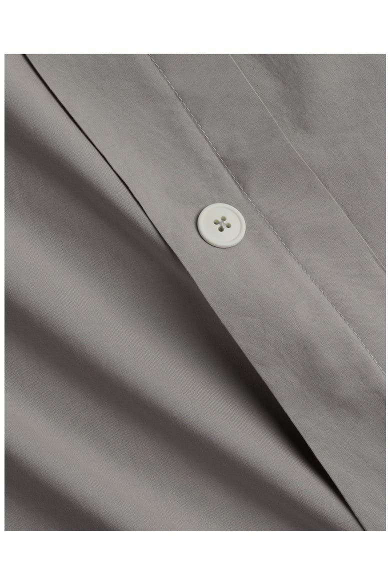 Percale Egyptian Cotton Duvet Cover, Alternate, color, PEBBLE