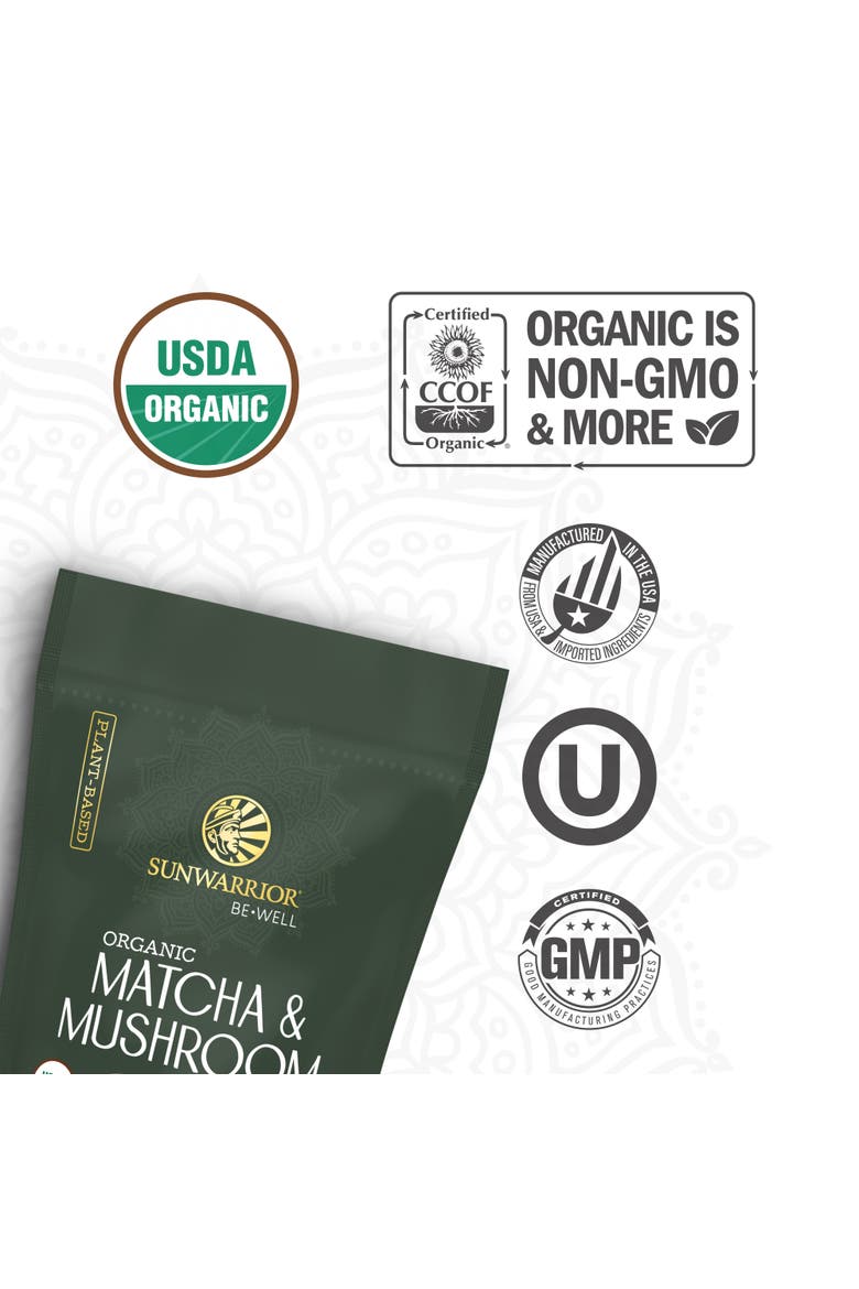 Organic Be Well Matcha Mushroom Powder, 90gm, Alternate, color, No Color