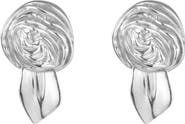 Sterling King Mini Rosette Stud Earrings