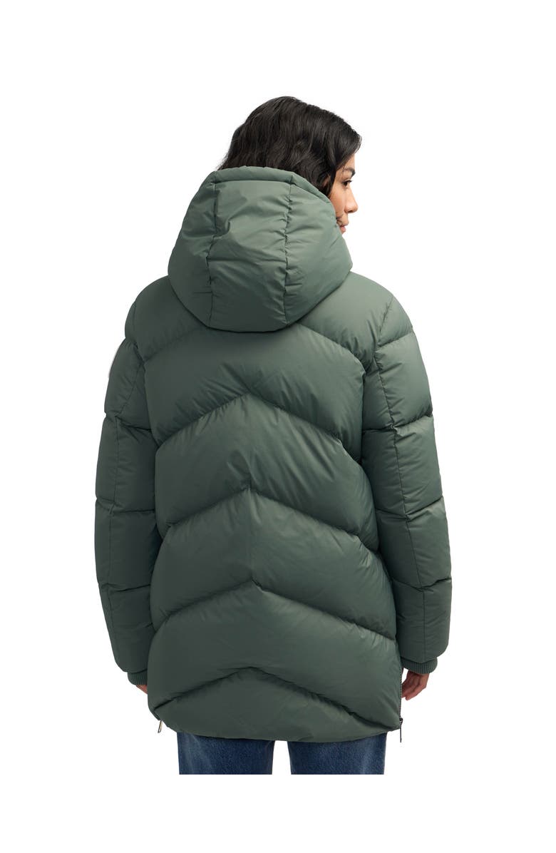 Pajar Women
s Fallon Boxy Inverted Chevron Quilted Puffer, Alternate, color, Olive Oil