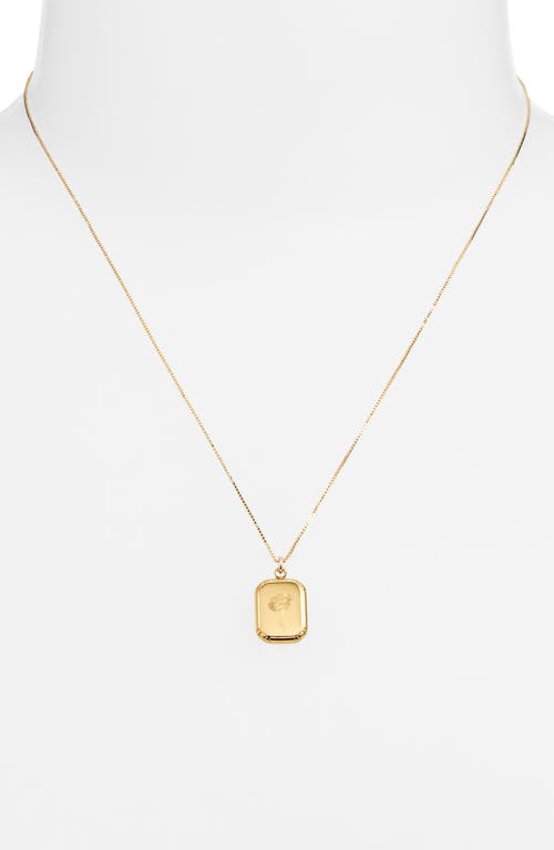 Set & Stones Audrey Birth Flower Pendant Necklace In Gold