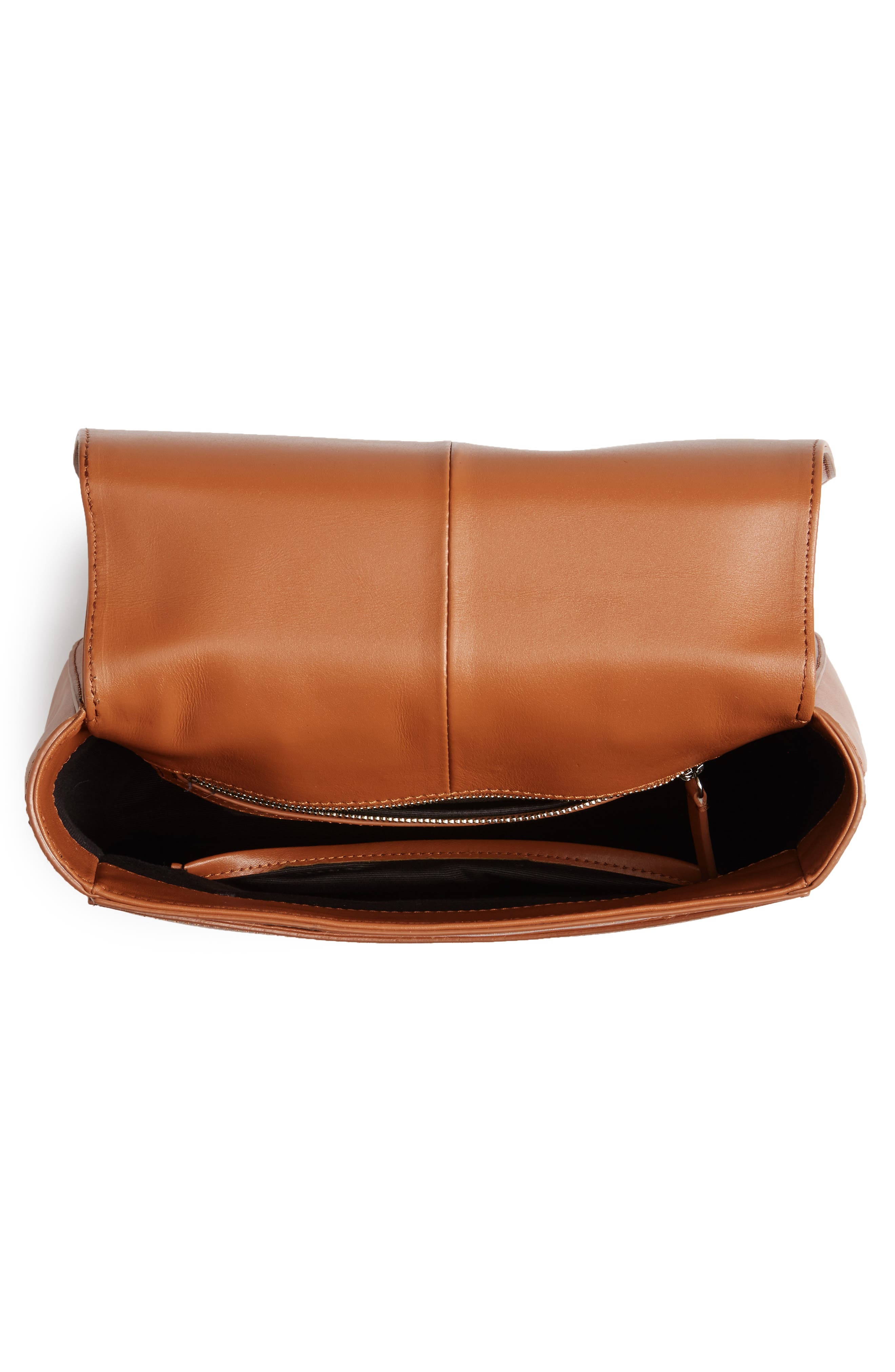 Kate Calfskin Leather Backpack, Alternate, color, SADDLE
