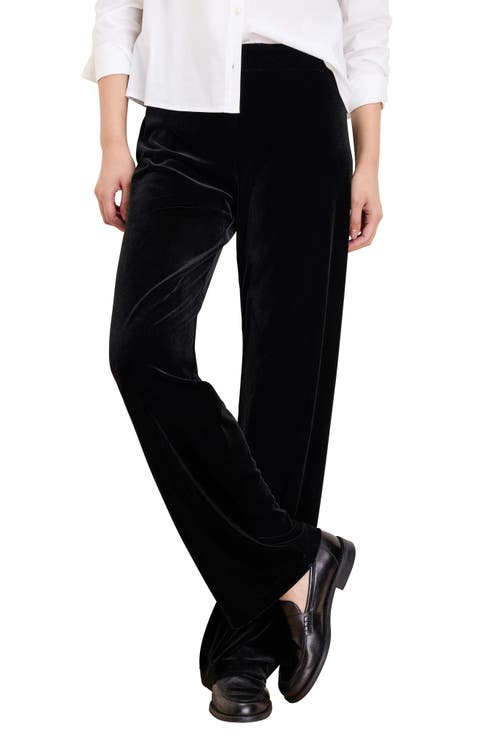 Velvet Wide Leg Pants