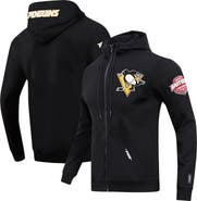 PRO STANDARD Men's Pro Standard Black Pittsburgh Penguins Classic Chenille Full-Zip Hoodie Jacket