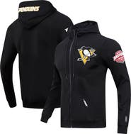 PRO STANDARD Men's Pro Standard Black Pittsburgh Penguins Classic Chenille Full-Zip Hoodie Jacket