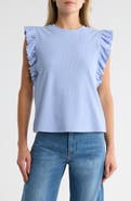 Melrose and Market Ruffle Cap Sleeve Top