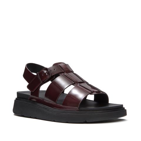Gen-FF Brushed Leather Fisherman Sandals
