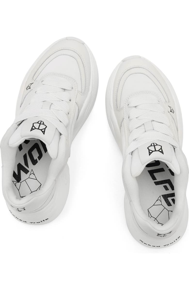 Naked Wolfe Temple Leather Sneaker, Alternate, color, White