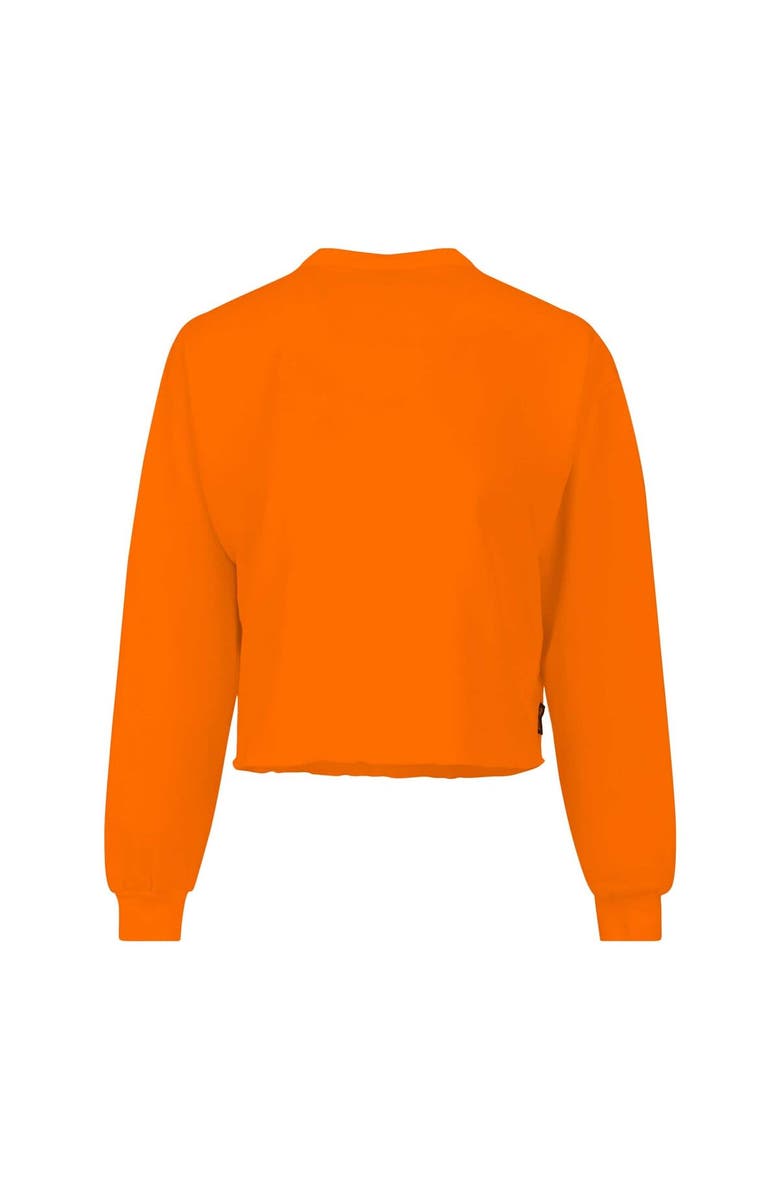 SPIRIT JERSEY Women's Spirit Jersey Orange Florida Gators Slouchy Cropped Long Sleeve T-Shirt, Alternate, color, 