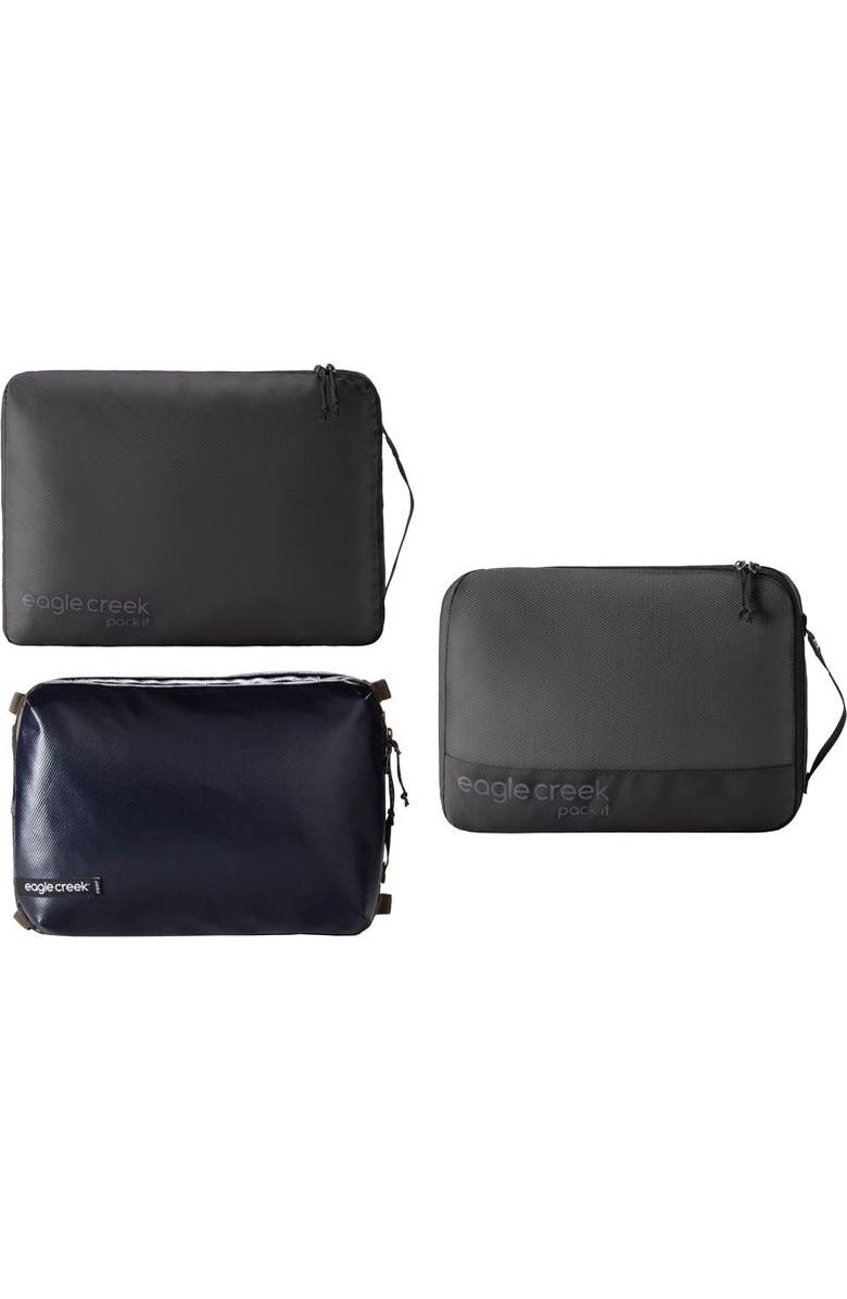 EAGLE CREEK Pack-It Cube Mixed Set M/M/M, Main, color, Black