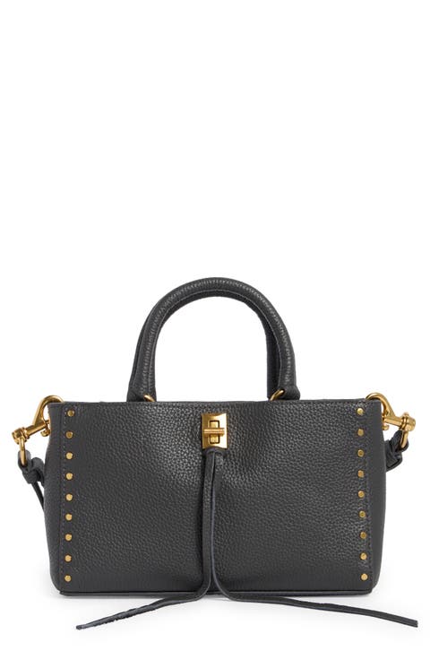 Darren Top Handle Leather Crossbody Bag